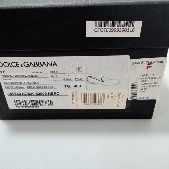 Dolce & Gabbana Sexy Night Loafers Black Men’s UK 6/US 7/EU 40 main image 3